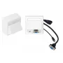 Gniazdo Vivolink WI221192 HDMI + VGA + 3,5 mm Białe