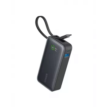 Powerbank 545 NANO 30W 10000mAh z wbudowanym kablem USB-C, czarny