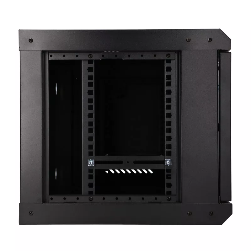 EXTRALINK LITE 6U 530X400 CZARNA SZAFA RACK DO MONTAŻU NA ŚCIANIE Z PÓŁKĄ
