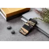 Etui na telefon man and wood do iPhone XS Max — biały heban czarny