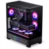 PHANTEKS XT View Matrix PC-Enclosure, Midi-Tower, E-ATX, Tempeczerwony Glass, Matrix LED - czarny (PH-XT523VM1_DBK01)
