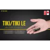 LATARKA RĘCZNA Nitecore TIKI LE — 300 lm, ładowanie przez USB, poliwęglan, IP66, odporna na wstrząsy, 10,5 g, 55 mm, czarna