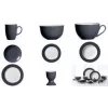 Porcelanowy spodek Ritzenhoff & Breker DOPPIO ANTHRAZIT 160 mm – można myć w zmywarce