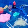 Zestaw naukowy Liscianigiochi Crazy Science Slime w ciemności 304-PL89239 — zestaw do eksperymentów ze świecącym w ciemności slime'em