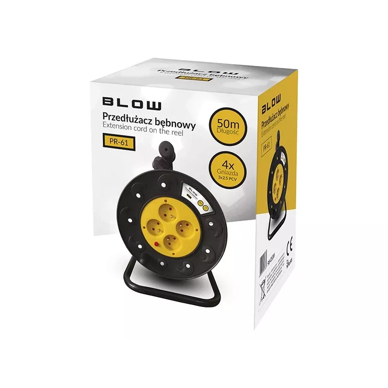 Bęben kablowy z uziemieniem PSB-3X2.5-4G/50M 50 m