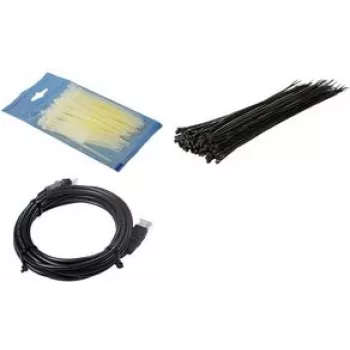 Opaska kablowa LogiLink KAB0040B 400 x 4,4 mm czarna nylon