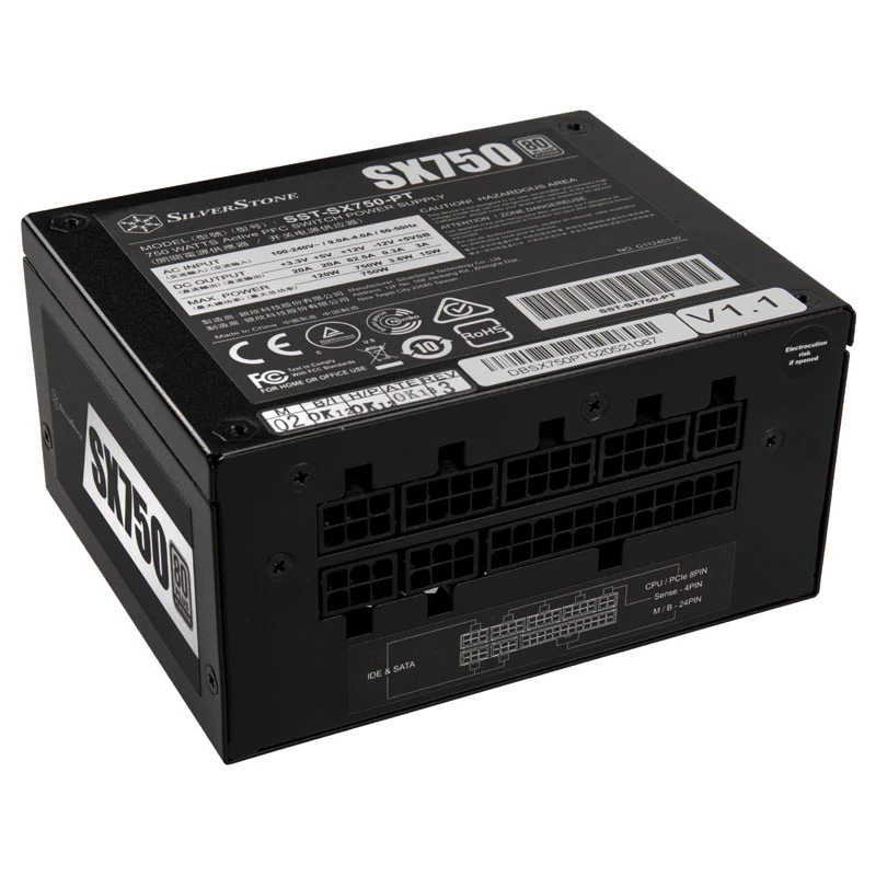Zasilacz SILVERSTONE SX750 Platinum 750W 80 Plus Platinum, format SFX-L