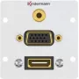 Gniazdo HDMI + VGA + 3,5 mm Kindermann 7444000586