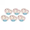 Serwis obiadowy Rose&Tulipani R18400TA18 dla 6 osób, 18-elementowy zestaw porcelanowy