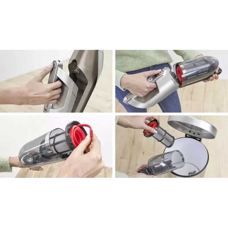 Bosch BBH3ALL23 odkurzacz ręczny/szczotka elektryczna 2-w-1 odkurzacz ręczny Akumulatorowy Suchy Bezworkowy 0,4 l Szampański, Metaliczny