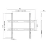LogiLink BP0036 Uchwyt/podstawa pod telewizor 139,7 cm (55) Czarny. Stal nierdzewna