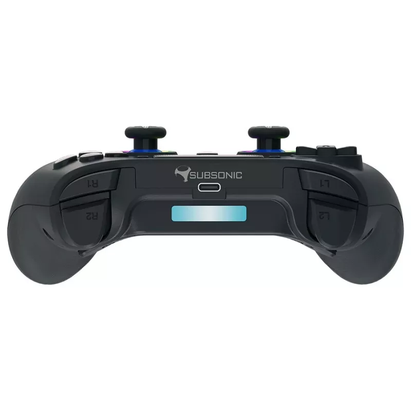Gamepad Subsonic PS5 Wireless LED Controller Czarny D-pad Home Options Share