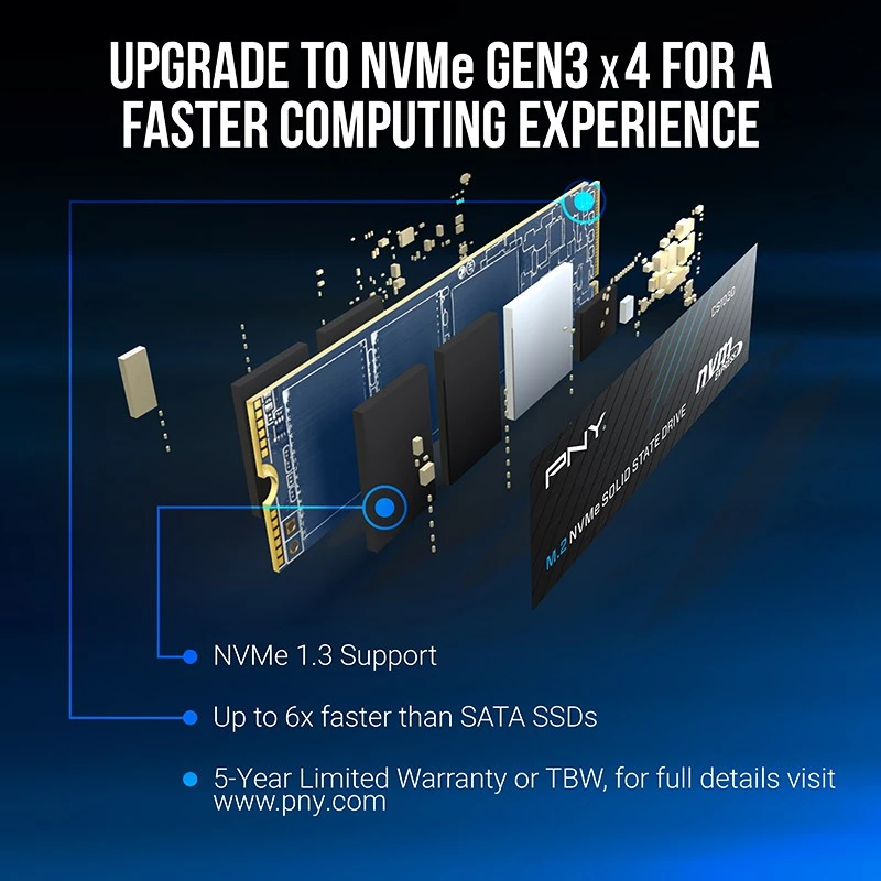 Dysk SSD PNY 2TB M.2 PCI Express 3.0 NVMe CS1030