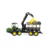 Bruder John Deere 1210E Forwarder z chwytakiem