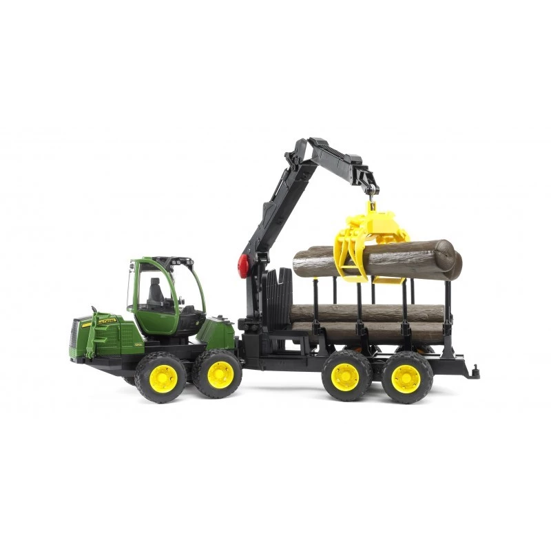 Bruder John Deere 1210E Forwarder z chwytakiem