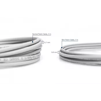Kabel sieciowy Digitus CAT 6 U/FTP cienki patch cord RJ-45 Cat6 1m szary
