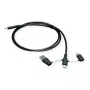 Kabel ROLINE USB 2.0 typu C ST/ST z adapterami blokującymi dane A i C — Kabel — Cyfrowy/Dane