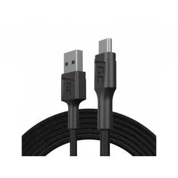 Kabel USB 2.0 zielony Cell KABGC20 — USB A na Micro-USB B, 1,2 m, czarny