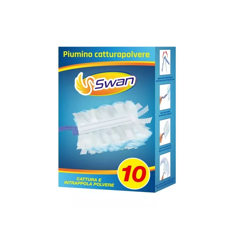 Beper Duster Kit C203PUL004 z 10 wkładami — zestaw ręcznej miotełki do kurzu, wymienne końcówki z mikrofibry