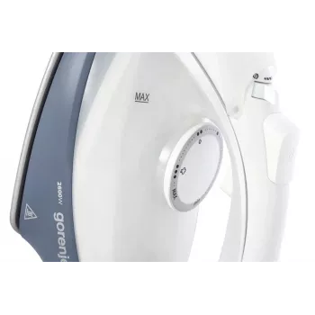 Żelazko parowe Gorenje SIK2600WB, 2600 W, pojemność zbiornika na wodę 450 ml, ciągła para 45 g/min, automatyczne wyłączanie, niebieski/czarny | Gorenje