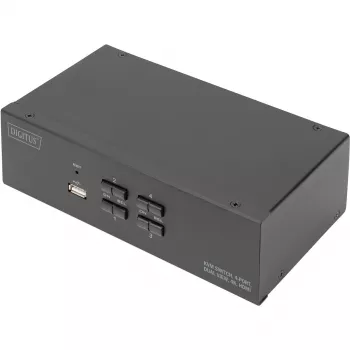 Przełącznik KVM Digitus DS-12883 4-portowy dwuekranowy 4K HDMI USB