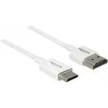 Kabel HDMI DeLOCK 85140 0.25 m Typ A – Typ C, biały