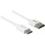 Kabel HDMI DeLOCK 85140 0.25 m Typ A – Typ C, biały