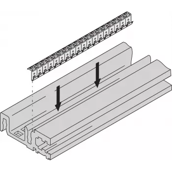 SCHROFF HORIZ.RAIL H VT 84HP EMC - Akcesorium do szafy rack (24576084)