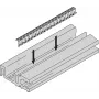SCHROFF HORIZ.RAIL H VT 84HP EMC - Akcesorium do szafy rack (24576084)