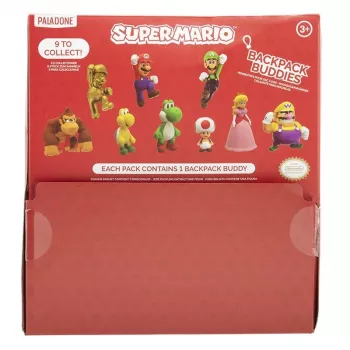 Zestaw breloczków Backpack Buddies Paladone Super Mario CDU 24 szt. – różne postacie, akcesoria kolekcjonerskie