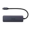 UNITEK uHUB Q4 koncentrator USB typu C 5000 Mbit/s szary