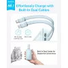 Anker Power Bank z wbudowanym kablem USB-C i Lightning | A1680031 | 10000 mAh | 30W | Niebieski