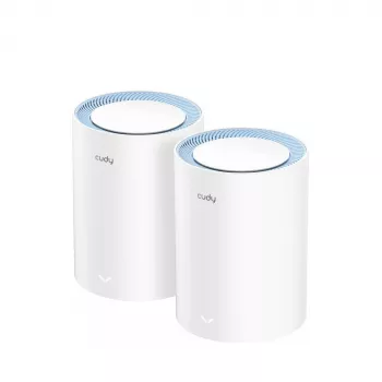 System mesh Cudy M1200 2-pak — Dwuzakresowe Wi‑Fi 5 (300/867 Mbps), 2 jednostki, 1 port LAN, obsługa 100 urządzeń