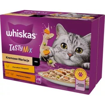 WHISKAS Tasty Mix - mokra karma dla kota - 12x85g