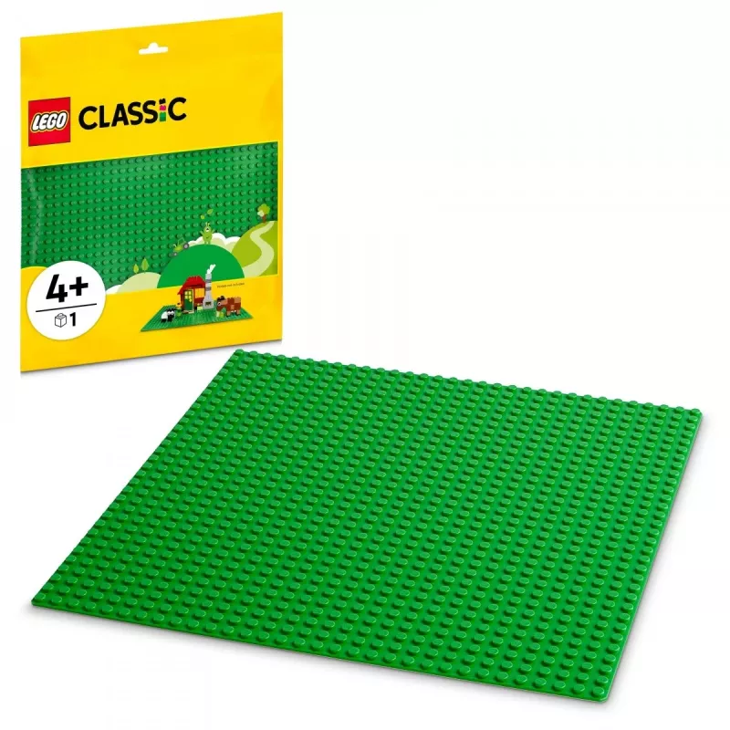 LEGO 11023 Classic Zielona Podstawa Kwadrat 32x32 Kołki Budowlana Trawiasta Podstawa do Budowania i Eksponowania Zestaw Pojedynczy