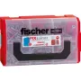 Fischer FIXtainer -DUOPOWER krótki / długi - kołek - jasnoszary / czerwony - 210 sztuk