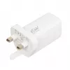 iBOX C-65 Biały, uniwersalna ładowarka GaN 65W, wtyczka UK
