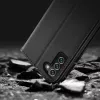 Dux Ducis Dux Ducis Hivo skórzany portfel z klapką z naturalnej skóry etui na karty i dokumenty Samsung Galaxy S22+ (S22 Plus) czarny