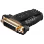 Wentronic Goobay Adapter HDMI™ / DVI-I, Gniazdo standardowe HDMI (Typ A), Czarny - 19-stykowe gniazdo HDMI™ > Gniazdo DVI (24+5) (68690)