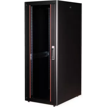Wolnostojący stojak ROLINE 19-calowa szafa sieciowa Basic 32U 600x800 drzwi szklane czarna