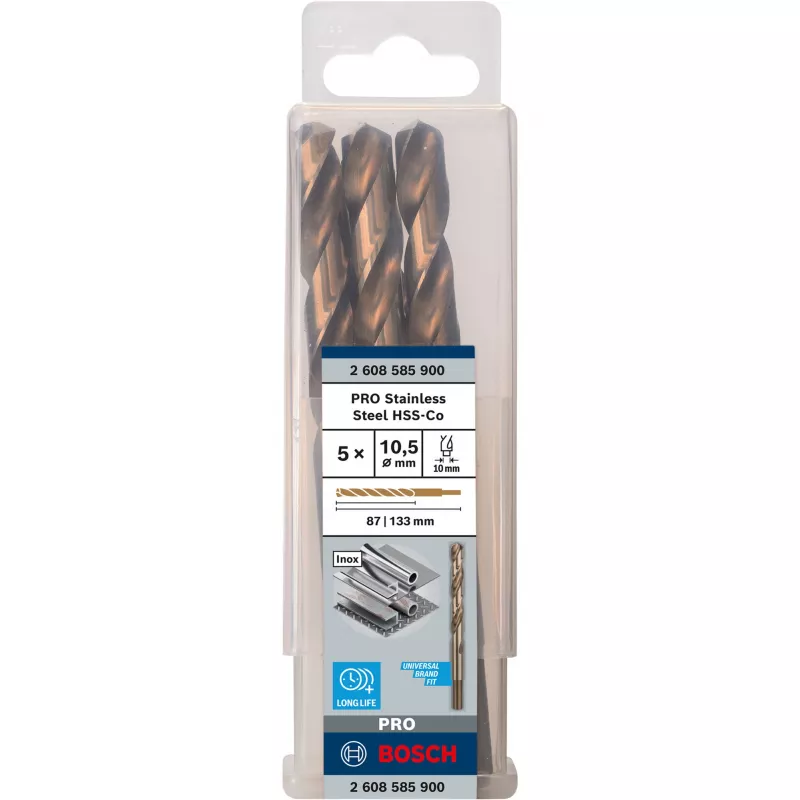 Zestaw wierteł krętych Bosch HSS Cobalt 2608585900 5 sztuk