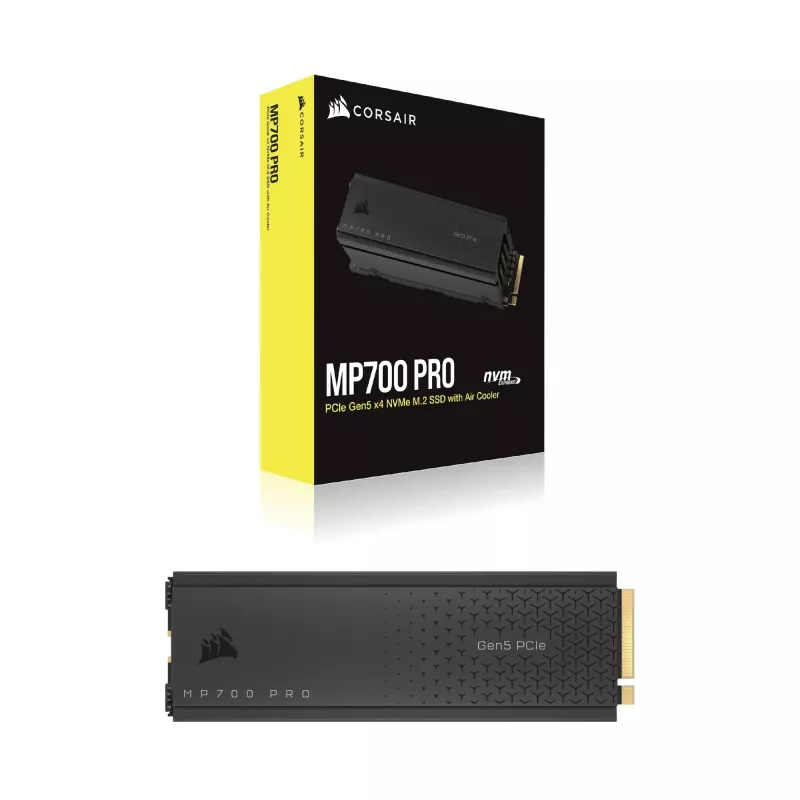 CORSAIR MP700 PRO - SSD - 1TB - wewnętrzny - M.2 2280 - PCI Express 5,0 x4 (NVMe) - 256-Bit-AES (CSSD-F1000GBMP700PRO)
