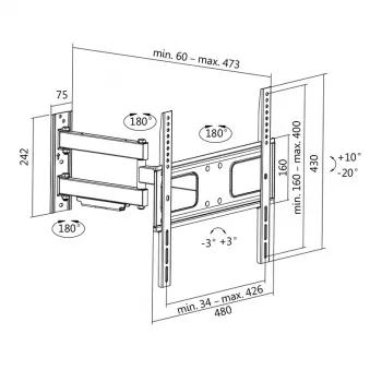 Uchwyt TV LogiLink BP0014