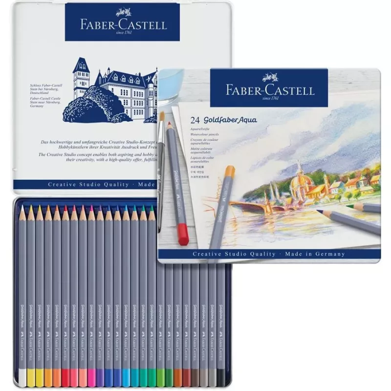 Kolorowe kredki Faber-Castell Goldfaber Aqua 24 szt.