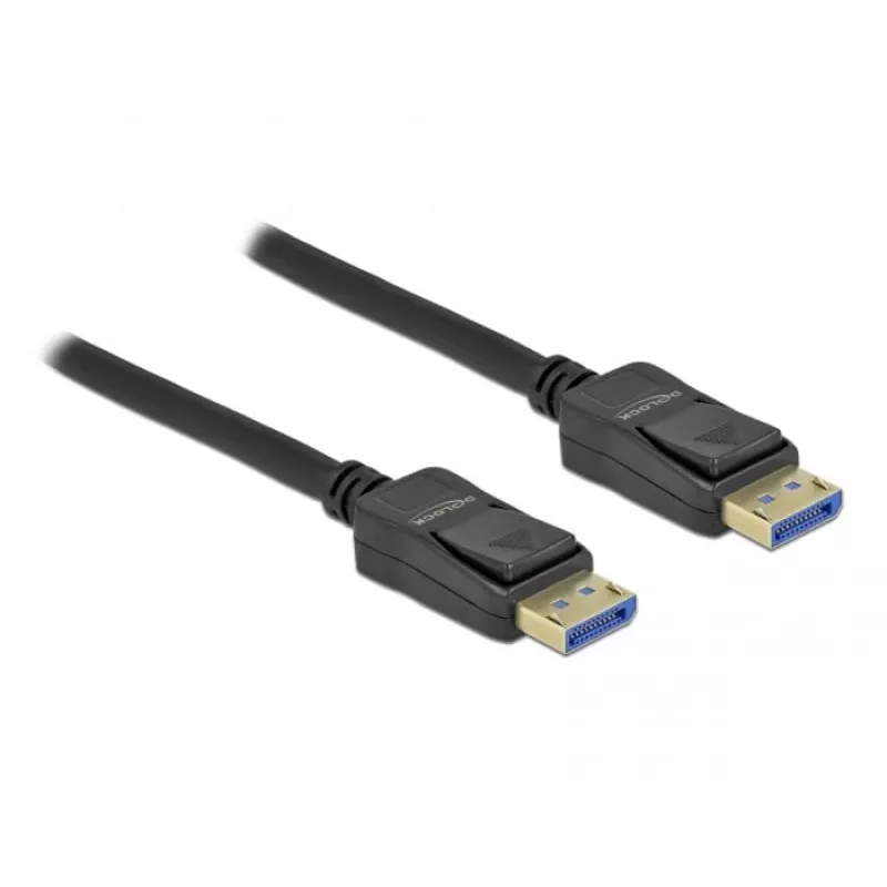 Delock - Kabel DisplayPort - DisplayPort (M) do DisplayPort (M) - DisplayPort 2,0 - 2,0 m - Wsparcie 10K 60 Hz (10 240 x 4320) - Czarny (80262)