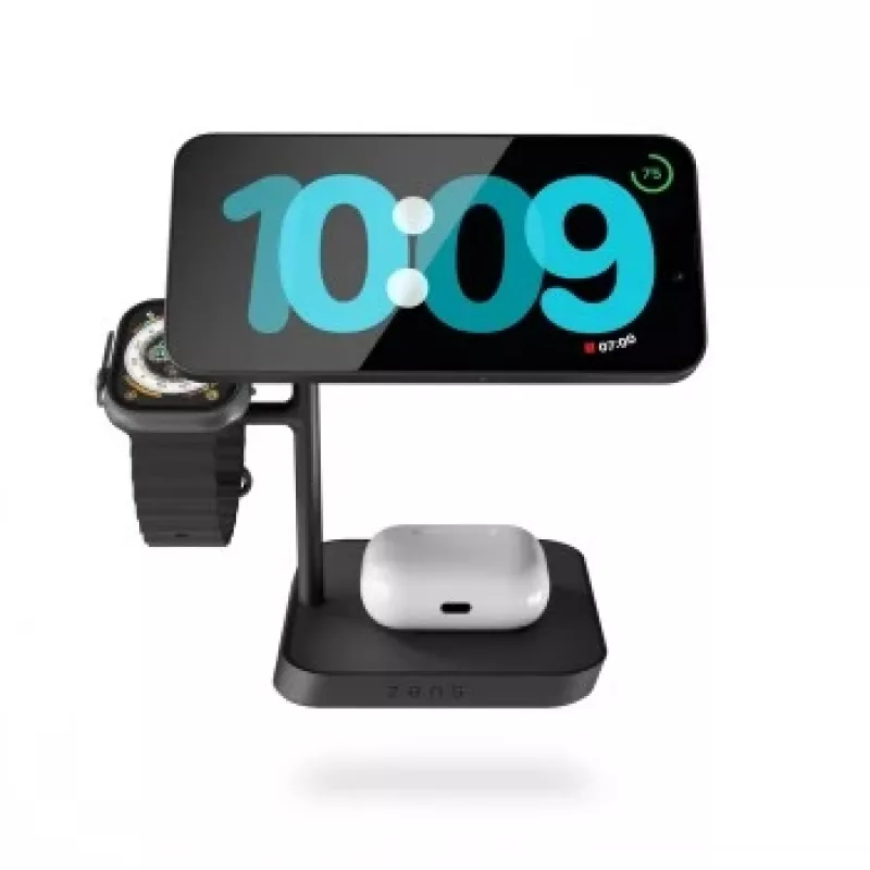 ZENS ZEAPDC01/00 Ładowarka do urządzeń mobilnych Słuchawki, Smartfon, Smartwatch, Tablet Czarny AC Ładowanie bezprzewodowe Szybkie ładowanie Do użytku wewnętrznego