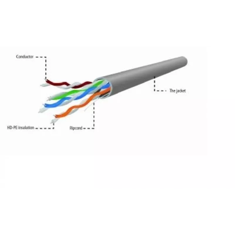 Gembird UPC-5004E-L/100 kabel sieciowy szary 100 m Cat5e U/UTP (UTP)