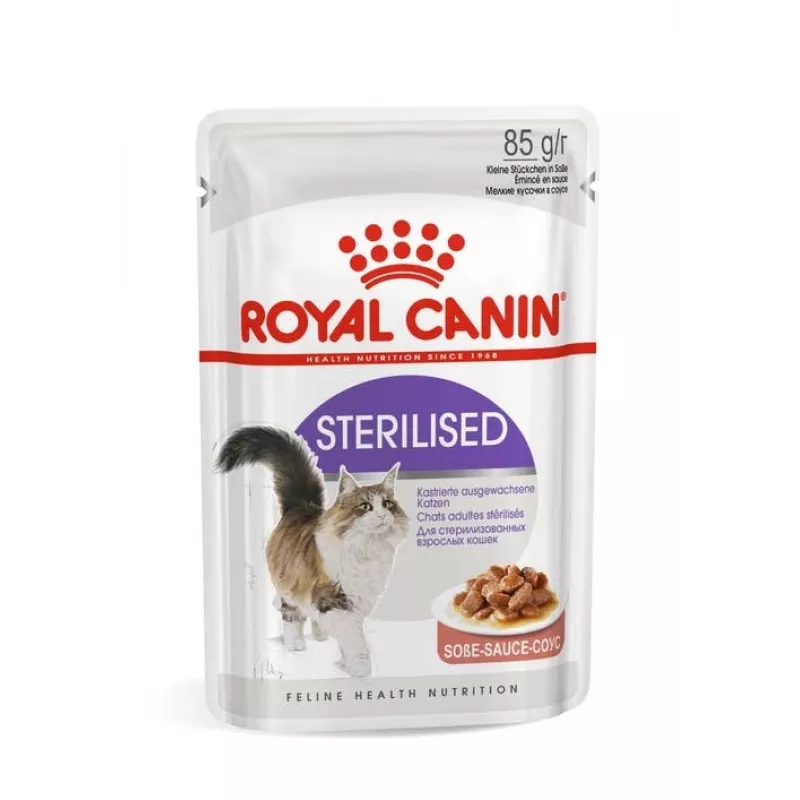 ROYAL CANIN FHN Sterilised w sosie - mokra karma dla kota - 12x85g