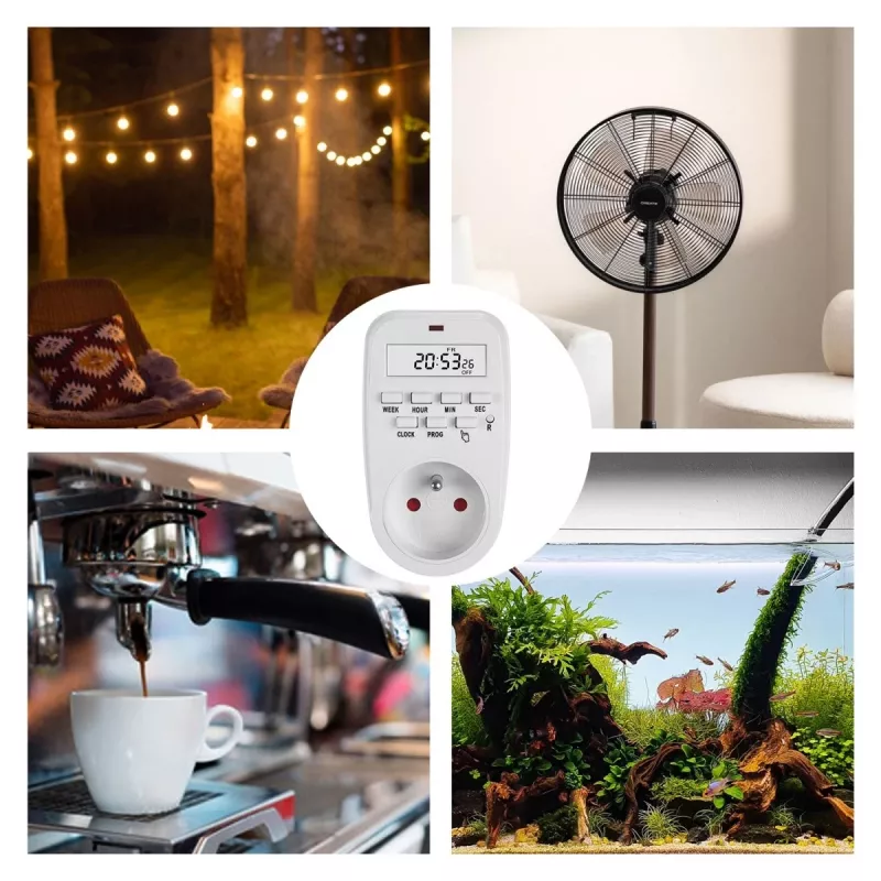 Cyfrowy wyłącznik czasowy GreenBlue GB362 — programowalny timer do urządzeń elektrycznych, model GB362