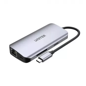 Hub USB-C Unitek D1122A01 z 2x HDMI 4K i 100W Power Delivery
